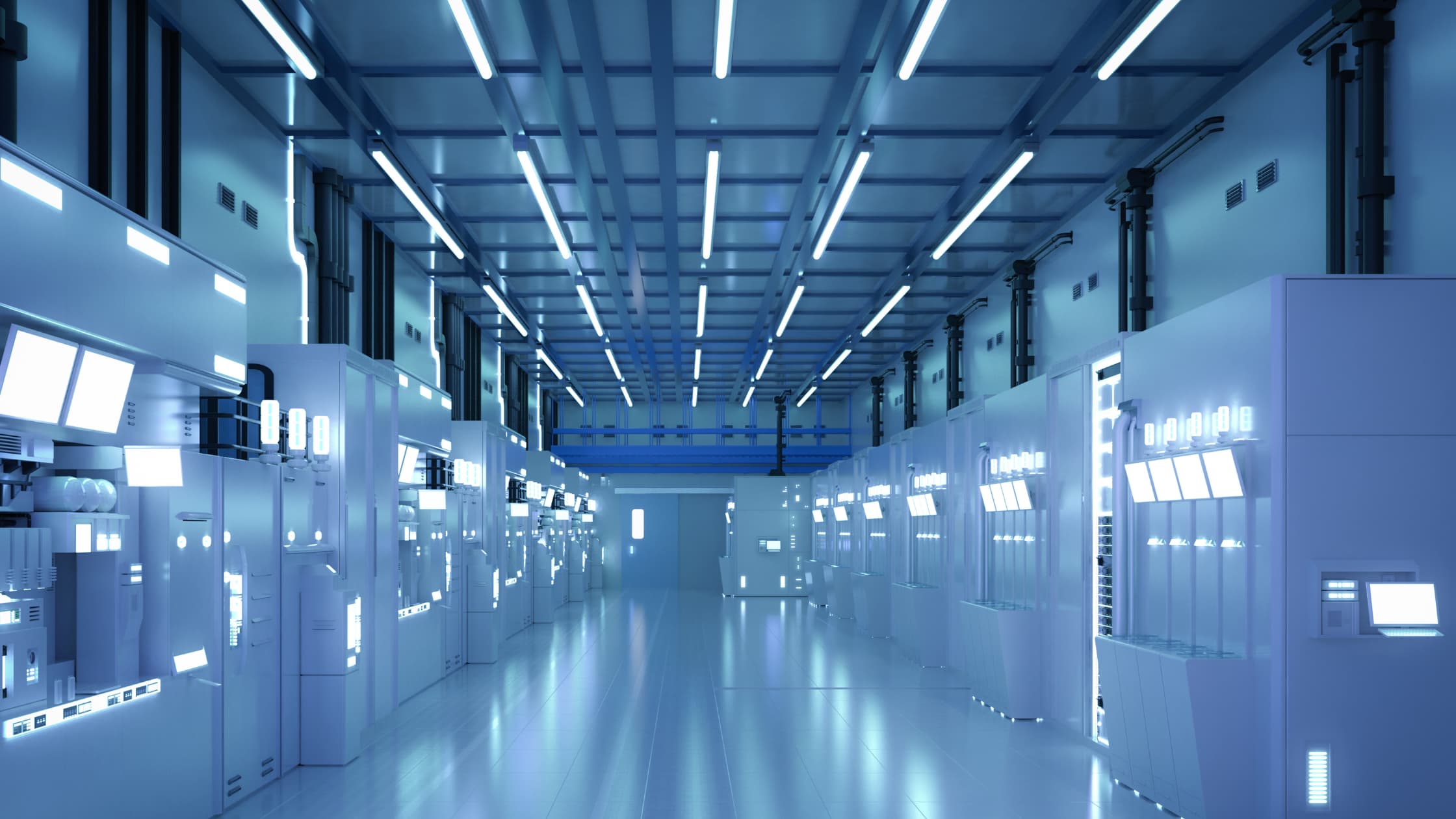 CRT clean room and HVAC facility visual